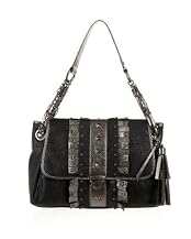 Studded Fringe Flap Bag