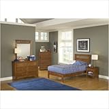 Taylor Falls Low Profile Bedroom Set in Medium Pine Size: Full