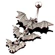Gothic Vampire Bats belly ring