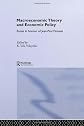 Macroeconomic Theory and Economic Policy: Essays in honour of Jean-Paul Fitoussi