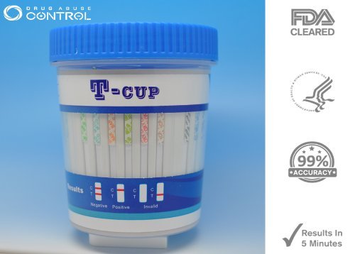 5 Pack of 14-Panel Drug Testing Kit *Including 3 Adulterate Test. Test Instantly for 14 Different Drugs.