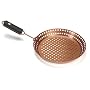 Outset QN77 Copper Nonstick Grill Skillet with Removable Soft-Grip Handle