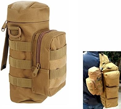 EGOODBEST Molle System Outdoor Army Fans Tactical Round Kettle Bag for Outdoor