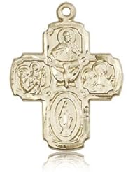 14kt Gold 5-Way Medal