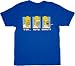 The Simpsons Homer D'oh Nuts Donuts Blue T-Shirt Tee
