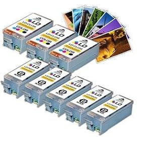 Canon PGI-35 & CLI-36 Compatible Combo Set - 5 Black PGI-35 and 3 Tri-Color CLI-36 + Free 20 Pack of LD Brand 4x6 Photo Paper by LD Products