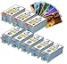 Canon PGI-35 & CLI-36 Compatible Combo Set - 5 Black PGI-35 and 3 Tri-Color CLI-36 + Free 20 Pack of LD Brand 4x6 Photo Paper by LD Products