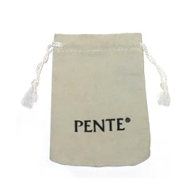 Velvet Mini Drawstring Jewelry Bag in LIGHT GRAY by Pente - Storage Pouch