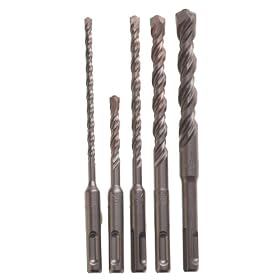 Bosch HCK005 5-Piece S4 SDS Plus Rotary Hammer Drill Bit Set by Bosch
