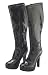 Adult Black Platform Boots - Adult Small