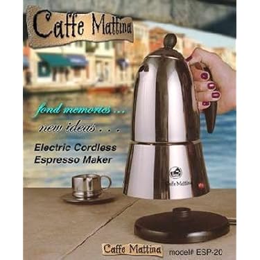 European Gift Stainless Steel Cordless Espresso Maker