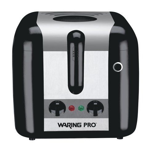 Waring Pro DF100 Cool Touch 3 4 Gallon Deep Fryer Black with Stainless Accents
