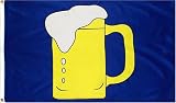 Outdoor Living : Beer Mug Flag - 3 foot by 5 foot Polyester (NEW)