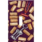 Corks and Corkscrews Switch Plate - Outlet Cover