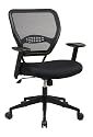 Office Star 5500 Space Air Grid Mid-Back Swivel Chair, Black, 20-1/2w x 19-1/2d x 42h
