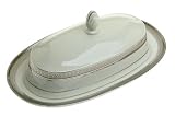 Mikasa Palatial Platinum Covered Butter Dish