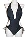 Womens Black or Red Monokini Swimsuit, By Aloha, One Piece, Bikini