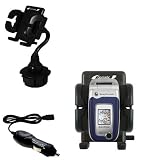 Sony Ericsson z520c Auto Cup Holder with Car Charger - Uses Gomadic TipExchange