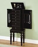 Ebony Jewelry Armoire By Powell Furniture