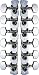12 STRING TUNERS/ ALL CHROME