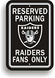 Oakland Raiders NFL Reserved Parking Sign