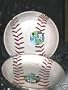 BASEBALL SPORTS FAN LARGE TEAM PARTY BOWL SNACK TRAY