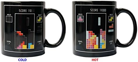 Coffee Mug (Tetris) - Color Changing, Heat Sensitive - 11 Oz