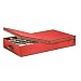 Honey-Can-Do SFT-01597 Ornament Storage Box with Movable Dividers, Holiday Red