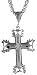 Sterling Silver 1 9/16 (40 mm) Diamond Cut Cross Pendant