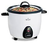Rival RC161 16-Cup Rice Cooker with Steaming Basket, White