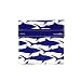 Sandwich Size Bag, Lunchskins, Navy Blue Shark, 6