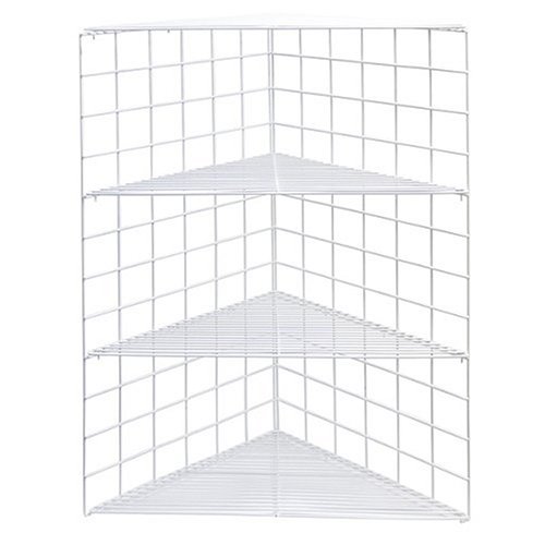 HyLoft Corner Shelf Storage Unit , White #945