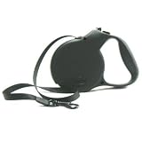 Flexi All Belt Medium Retractable Lead or Dogs Up To 55 Lbs. (Black, 16')