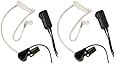 Midland AVPH3 Transparent Security Headsets with PTT/VOX - Pair