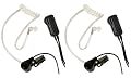 Midland AVPH3 Transparent Security Headsets with PTT/VOX (Pair)