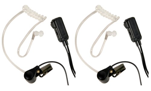 Midland AVPH3 Transparent Security Headsets with PTT/VOX (Pair)