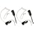 Midland AVPH3 Transparent Security Headsets with PTT/VOX (Pair)