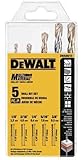 DEWALT DWA56015 Multi-Material Drill Bit Set, 5-Piece