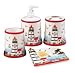 Light House 3-D Ceramic 4pc Bathroom Bath Accessories Set