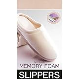 Outdoor Living : Unique Memory Foam Comfortable Slippers in Cream M New
