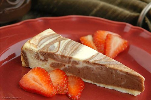 Low Carb Chocolate Cheesecake - Sugarfree Chocolate Marble by oDelish Baking Company