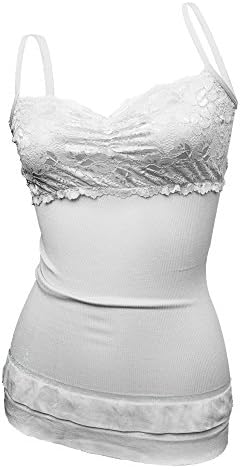 Girls' Sexy Spaghetti Straps Lace Tunic String Long Camisole Stretched Tank Top