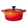 Le Creuset Enameled Cast-Iron 13-1/4-Quart Round French Oven, Flame