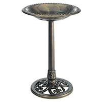 Gardman BA01281 Antique Bronze Pedestal Bird Bath