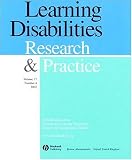Learning Disabilities Research & Practice