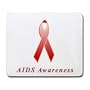 AIDS Awareness Ribbon Mouse Pad