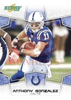 2008 Score #132 Anthony Gonzalez - WR - Indianapolis Colts (Football Cards)