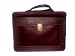 Extra 60% Off Soft Burnished Glove Leather Executive Attache Briefcase Chocolate Brown Color