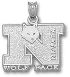 Nevada Wolf Pack Solid Sterling Silver ''N'' Wolf Pendant