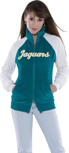 Jacksonville Jaguars Women's Full Zip Velour Cheer Jacket - Touch by Alyssa Milano